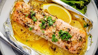 Baked Pineapple Salmon Foil Packets  Easy amp Delicious Weeknight Dinner [upl. by Corabel]