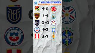 Resultados jornada 9 Eliminatorias Conmebol rumbo al mundial 2026  Resultados eliminatorias hoy [upl. by Ahsinac]