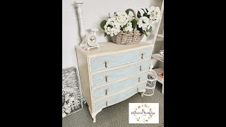 Chalk Paint Chest of Drawers Makeover [upl. by Asamot]