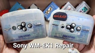 Sony WMEK1 Repair Cassette Player Walkman [upl. by Nahgrom]