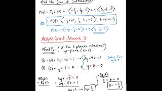 Intersecting Planes Example 2 [upl. by Adnawt]