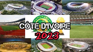 CAN 2023 un aperçu des stades de la côte divoire [upl. by Atled]