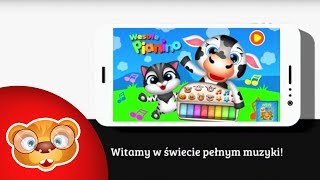 Wesołe Pianino Muzyczna Edukacyjna Gra dla Dzieci Polskie Aplikacje Dla Przedszkolaków [upl. by Sudnak322]