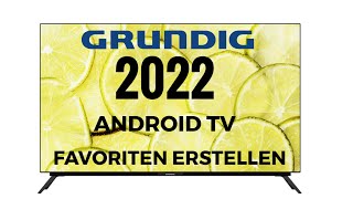 Grundig TV Favoriten Listen erstellen [upl. by Erdnassac]