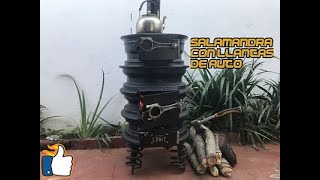 DIY  SALAMANDRA CON LLANTAS DE AUTO [upl. by Nnaitak]