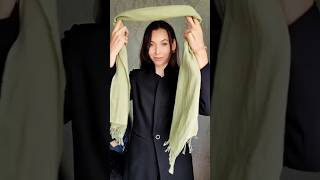 🎀How to Tie a Scarf into a Perfect Bow BowScarf ScarfStyling ChicAccessories FashionTips Scarf🫶 [upl. by Nicolai453]