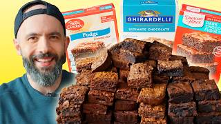 Blind Taste Test Boxed Brownie Mix  Ranked with Babish [upl. by Amimej]