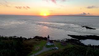 Sunrise at West Quoddy Lighthouse Lubec Maine 4k [upl. by Aerona]