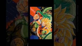 Pintura do Goku super sayajin 3 ✍️ goku dragonballz anime [upl. by Ahsinik]