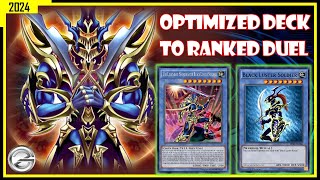 BLACK LUSTER SOLDIER DECK OPTIMIZED TO RANKED DUEL GAMEPLAY JANUARY 2024  YUGIOH DUEL LINKS [upl. by Anastase]