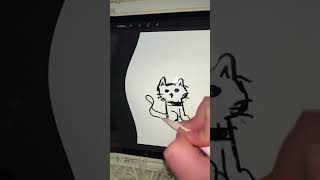 Attempting to draw a cat with the warped filter😭😂cat drawing draw funny silly trend shorts [upl. by Abrahams]