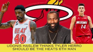 Miami Heat News Udonis Haslem thinks Tyler Herro Should be the 6th Man for the Miami Heat [upl. by Anyela]