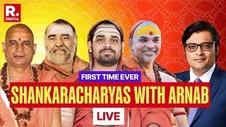 Historic Convergence All Shankaracharyas on One Platform With Arnab  LIVE [upl. by Cassius]