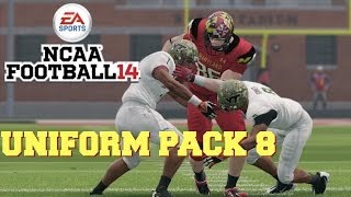 NCAA Football 14 Uniform Pack 8 Available Now [upl. by Nuriel744]