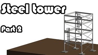 Learn Revit in 5 minutes Steel tower Part 2 7 [upl. by Labotsirhc]