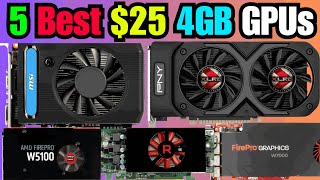 5 Best Cheap 25 4GB Graphics Cards Still Worth Buying In 2024  GPUs FPS Benchmarking [upl. by Gardy453]