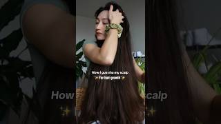 How to GUA SHA for hair growth ✨ scalpcare [upl. by Eneja]