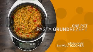 vegane One Pot Pasta Grundrezept 🧡 schnelles Onepot Multikocher Rezept 🧡 [upl. by Lamek]