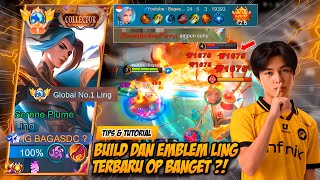 BUILD DAN EMBLEM LING TERBARU OP BANGET KILL 24  KALIAN HARUS COBA 🔥 MOBILE LEGENDS [upl. by Shayne942]