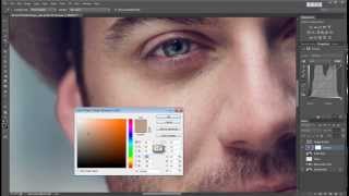 How To Remove Bags Under Eyes Using Curves Using Photoshop [upl. by Narot]