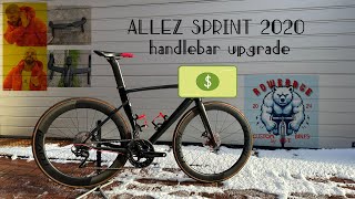 SPECIALIZED ALLEZ SPRINT 2020 SAGAN EDITION UPGRADE ROVAL RAPIDE HANDLEBARS AND SL7 STEM [upl. by Antone243]