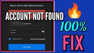 Account not found LS0014 error  Fix Sorry the credentials you are using are invalid epic games [upl. by Fabe37]