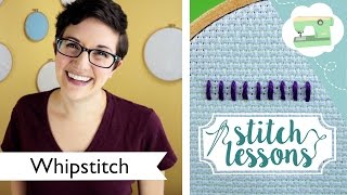 Hand Sewing Whipstitch Stitch Lessons  laurenfairwx [upl. by Etnwahs934]