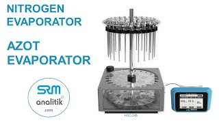 SRM analitik HAUK Azot Nitrogen evaporator  infosrmanalitikcom 90 553 183 85 45 [upl. by Elston]