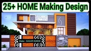 25HOME Making Design  Modern HOUSE Front Elevation [upl. by Egnalos]