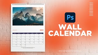 How to Design a Wall Photo Calendar in Photoshop — How to Use Adobe Photoshop Part 41 [upl. by Aiyot623]