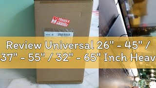 Review Universal 26quot  45quot  37quot  55quot  32quot  65quot Inch Heavy Duty LED LCD FLAT SCREEN TV Table Sta [upl. by Westberg]