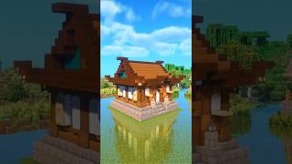 Minecraft How To Build A Japanese Starter House🏯shorts minecraft japnese [upl. by Ponzo380]