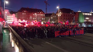 FC Basel Fans demonstrieren gegen die Führung  132021  MUTTENZERKURVE [upl. by Jeu38]