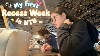 NTU Recess Week Vlog 2024 ⋆˚✿˖°☁️  mugging for midterms😭  Uni Diaries 3 [upl. by Ayaros]