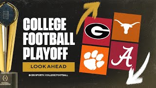 CFP Final Rankings Lookahead Alabama projected to miss the playoff 2 ACC teams to get in [upl. by Zahara]