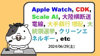 米国株への影響が考えられるニュースヘッドラインを聞き流し【20240629】 [upl. by Yenwat]