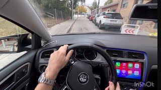 2014 VW GOLF 7 16 TDI 105CV POV Drive HIGHWAY  TOWN 4k [upl. by Krein920]