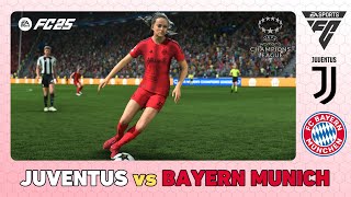 JUVENTUS vs BAYERN MUNICH  UEFA Womens Champions League 202425  EA SPORTS FC 202425 [upl. by Anewor259]