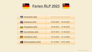 Ferien RLP 2023 [upl. by Arym827]