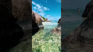 Amazing beautiful beach in Seyshells  Anse Source dArgent Beach [upl. by Xet]