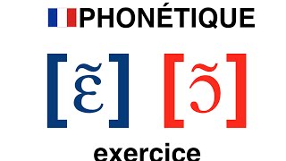 French Nasal vowel  phonetique exercice ein on [upl. by Lenahtan234]