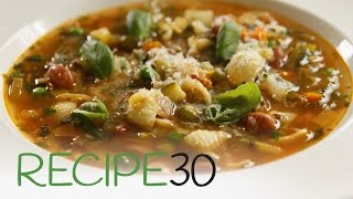 The best Italian Hearty Minestrone Soup [upl. by Bashee]