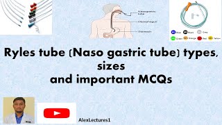 RYLES TUBE NASO GASTRIC TUBE TYPES SIZES AND IMPORTANT MCQs  NORCET QUESTIONS ON RYLES TUBE [upl. by Drofliw]