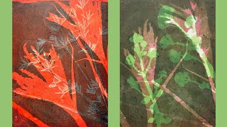 Gelli printing with inks simple stunning results [upl. by Bibi]