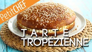 Tarte tropézienne um brioche recheado da cidade de SaintTropez [upl. by Clementia557]