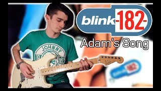 Blink 182  Adams Song Guitar amp Bass Cover w Tabs [upl. by Nauqahs614]