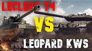 Leclerc T4 Vs Leapard KWS III  Tank Comparison 14K Damage WoT Console  World of Tanks Console [upl. by Adihaj]