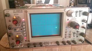 Tektronix 465B Oscilloscope has Short Horizontal Trace Irregularities Part 2 [upl. by Glenda]