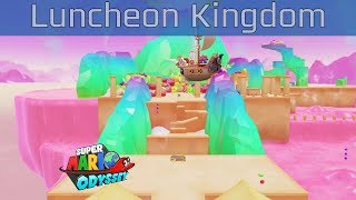 Super Mario Odyssey  Luncheon Kingdom Walkthrough HD 1080P60FPS [upl. by Aivlys]