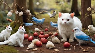 Cat TV for Cats to Watch 😺 Pretty Birds and Squirrels 🐿 8 Hours 4K HDR 60FPS [upl. by Nahsyar]